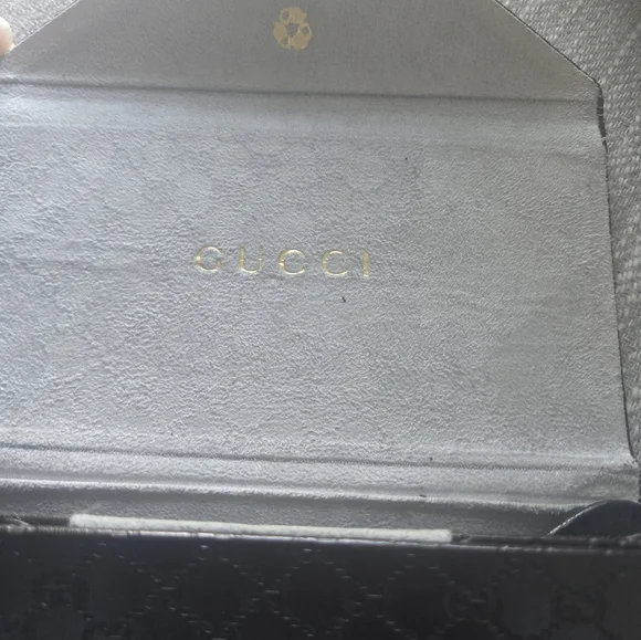 GUCCI Brown GG Logo Tri-Fold Sunglass Glasses Case Collapsible Protective Travel - Picture 10 of 10